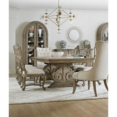 Castella Rectangle Dining Table w/2-20in Leaves 5878-75207-80 5878 75207 411 511 50001 80 room