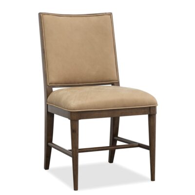 Cashiers Dining Side Leather Chair
