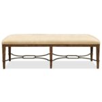 Cashiers Bed Bench 5898-90019-85 5898 90019 85 straight silo