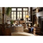 Hill Country Pedestal End Table 16 Hill Country Pedestal End Table HKR12821 5960 50001 brn 80116 multi room2