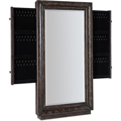 Traditions Floor Mirror w/hidden jewelry storage 5961-50001-89 5961 50001 89 open silo