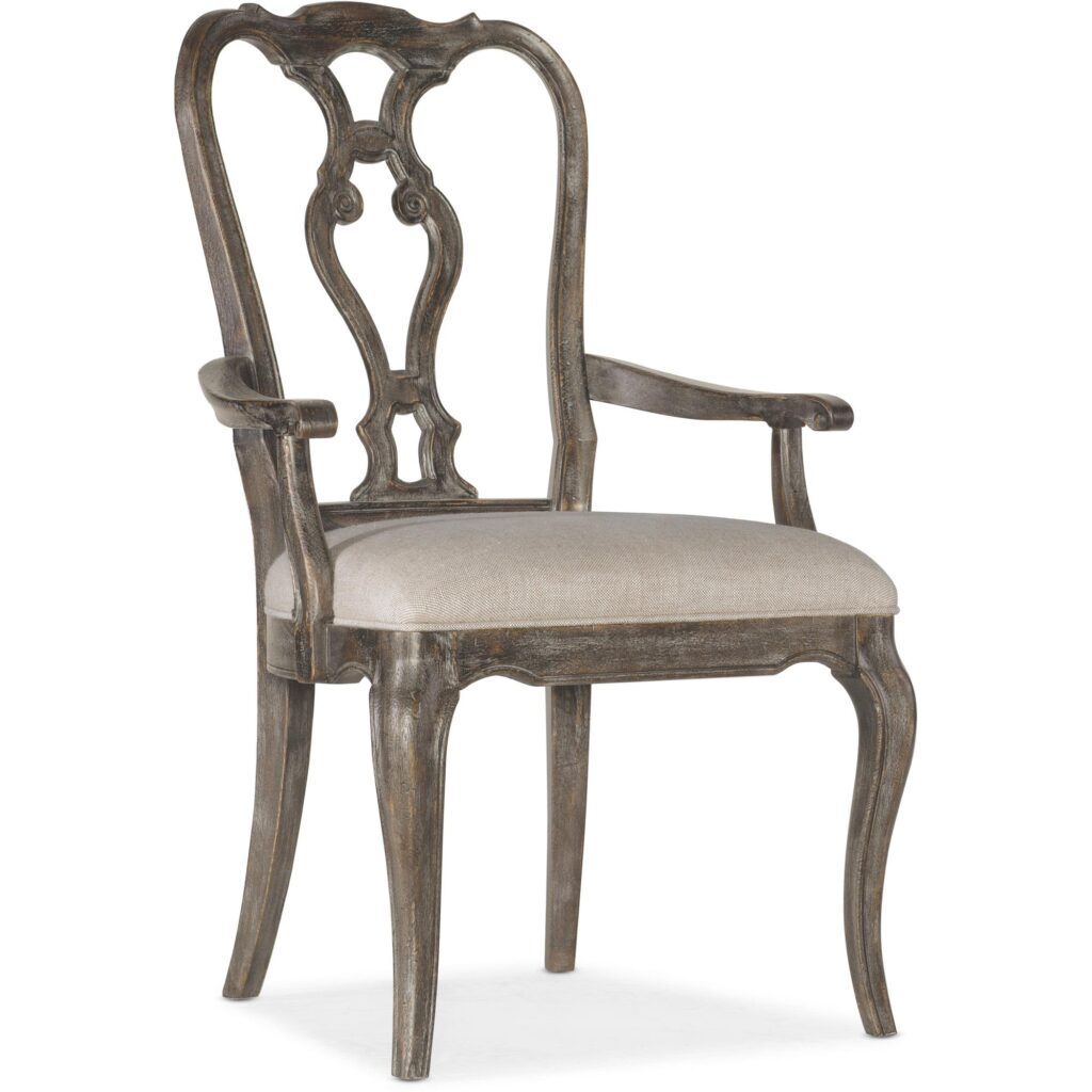 Traditions Wood Back Arm Chair