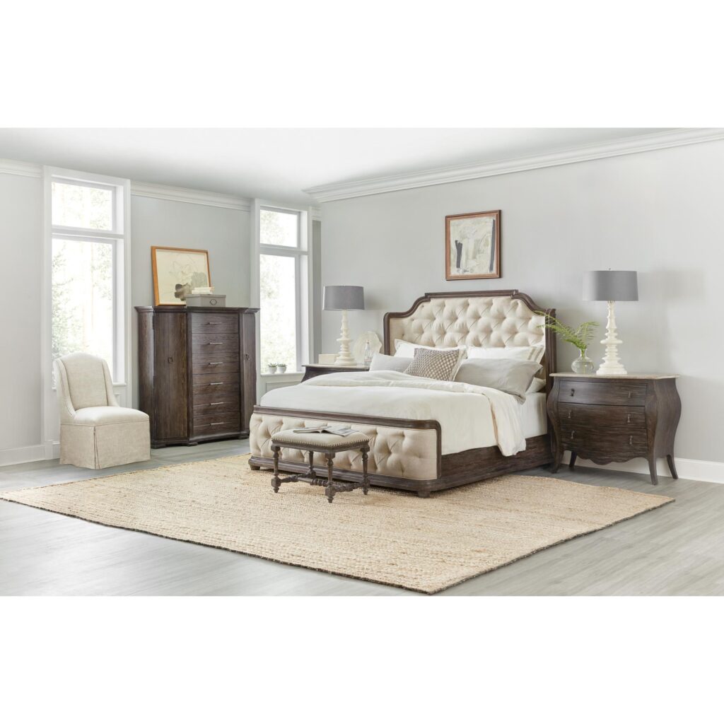 Traditions King Upholstered Panel Bed - Image 3