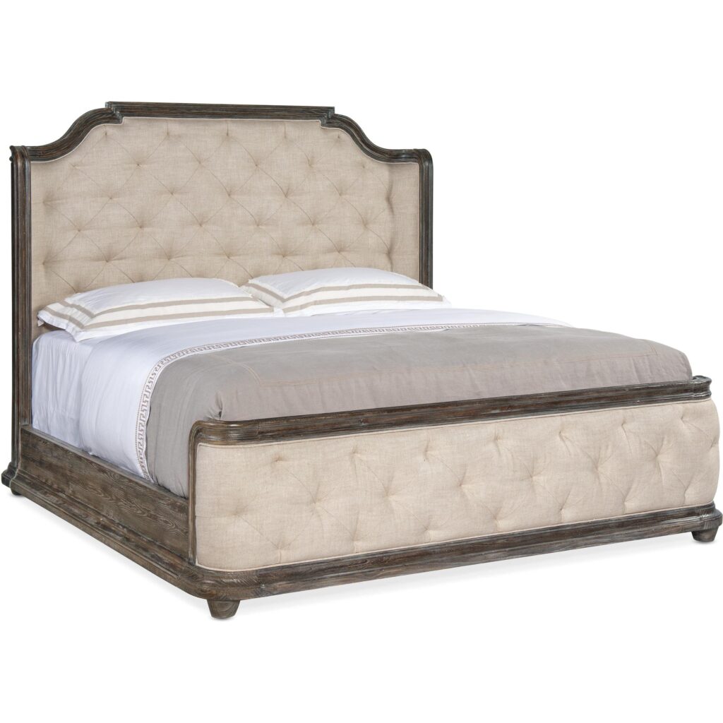 Traditions King Upholstered Panel Bed