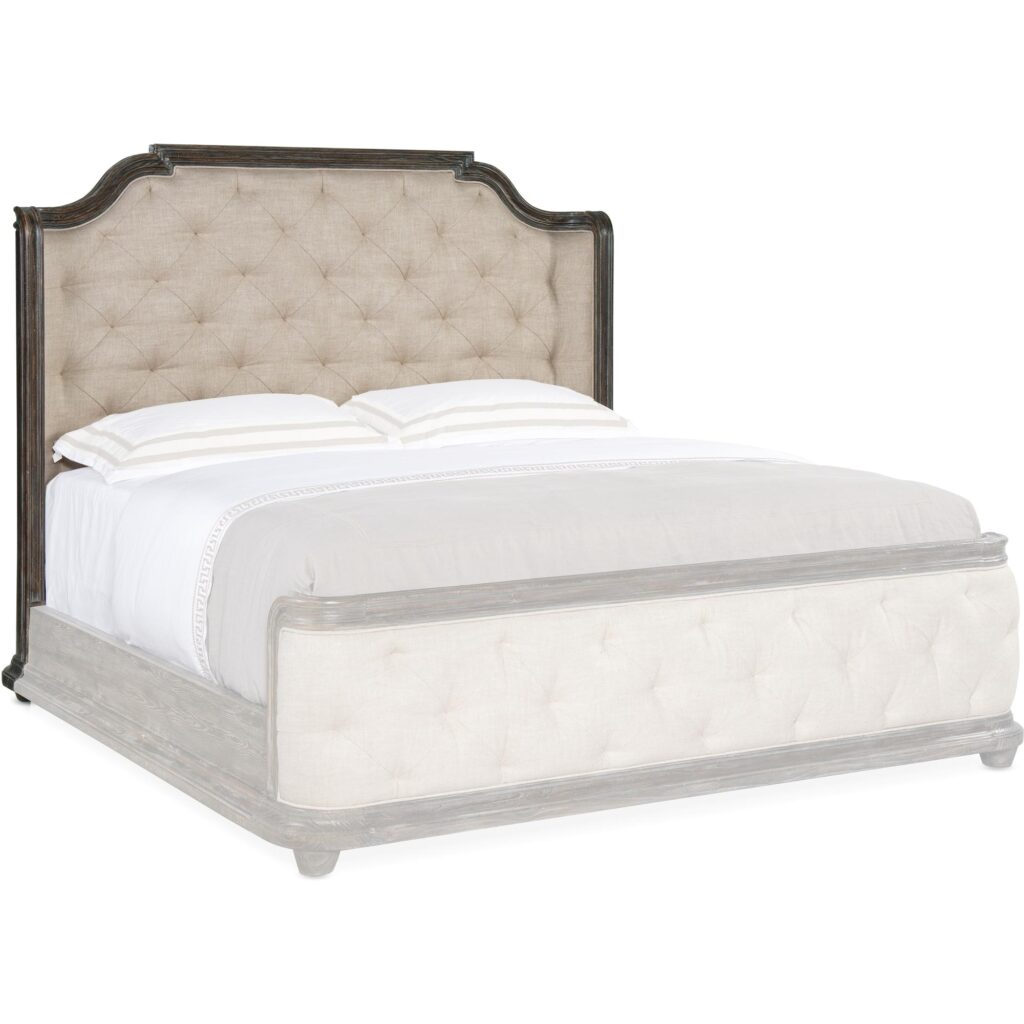 Traditions King Upholstered Panel Bed - Image 6