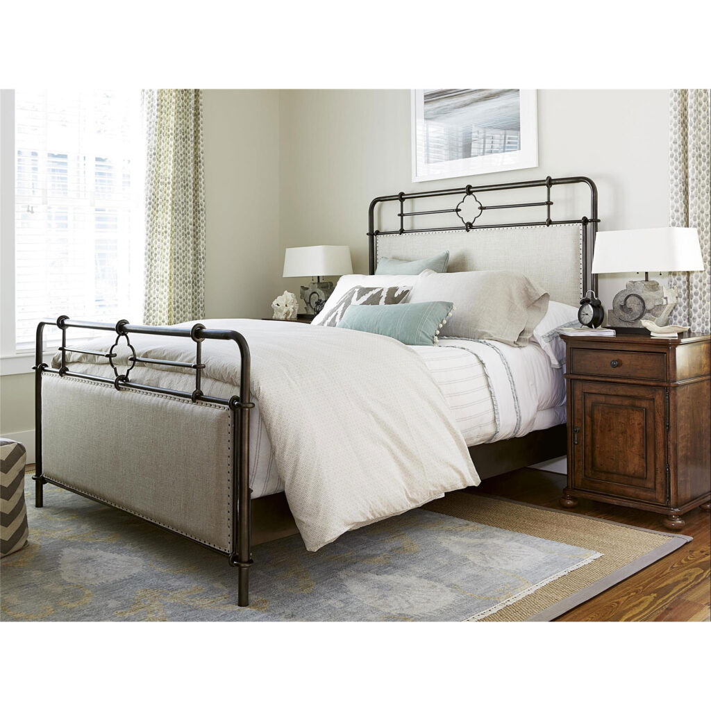 Curated Upholstered Metal King Bed - Image 3