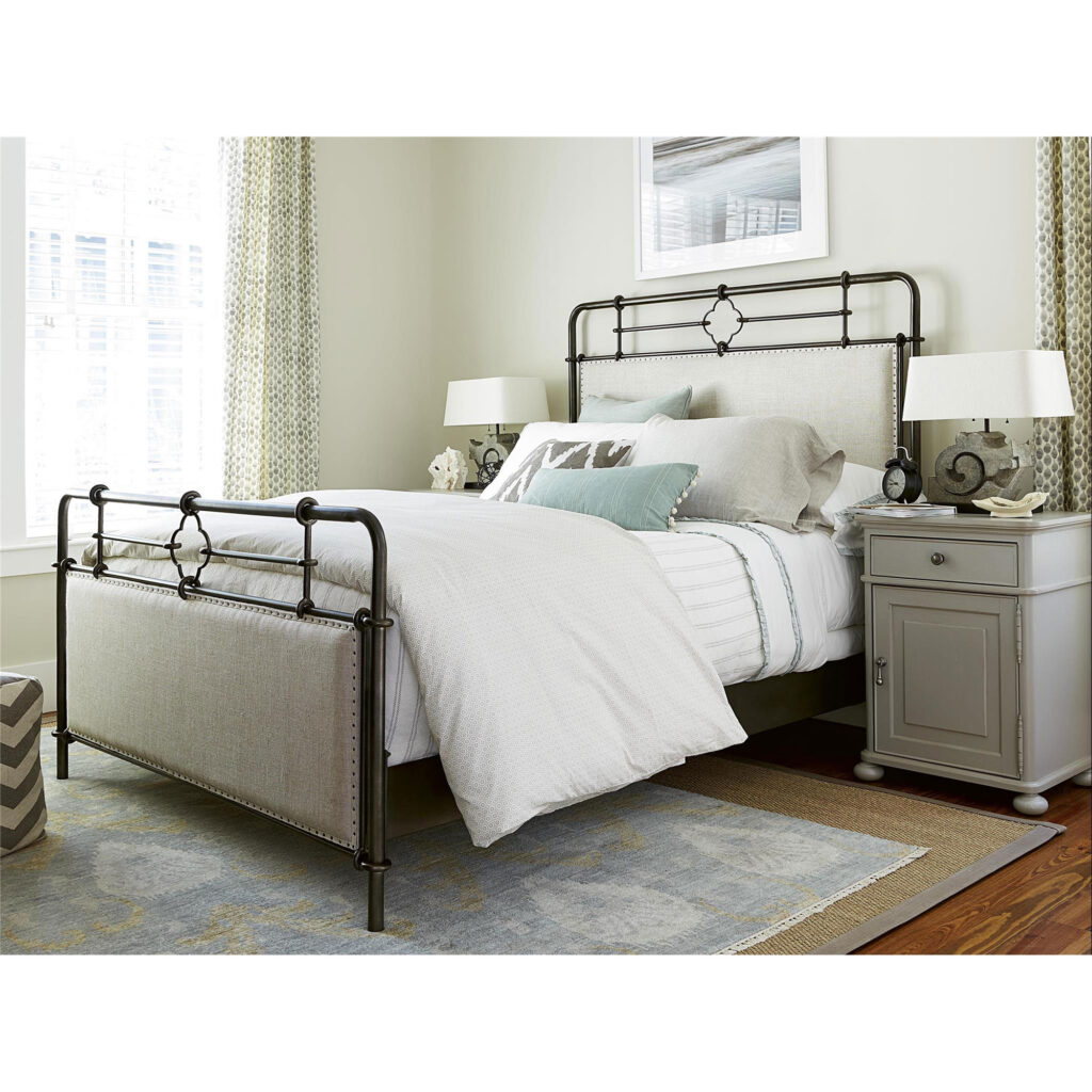 Curated Upholstered Metal King Bed - Image 2