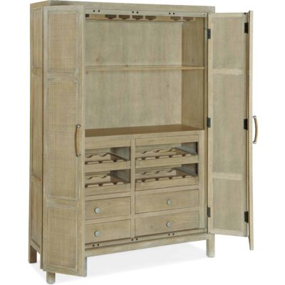 Bar and Game Room Surfrider Bar Cabinet 6015-75160-80 6015 75160 80 open silo3