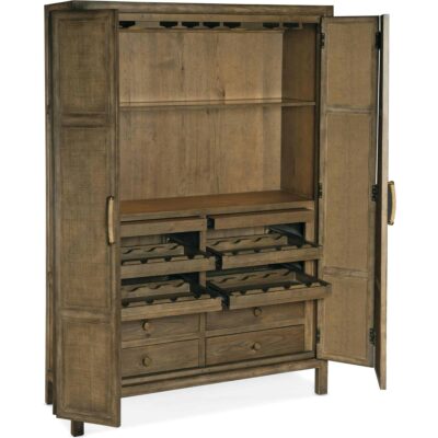 Bar and Game Room Sundance Bar Cabinet 6015-75160-89 6015 75160 89 open silo2