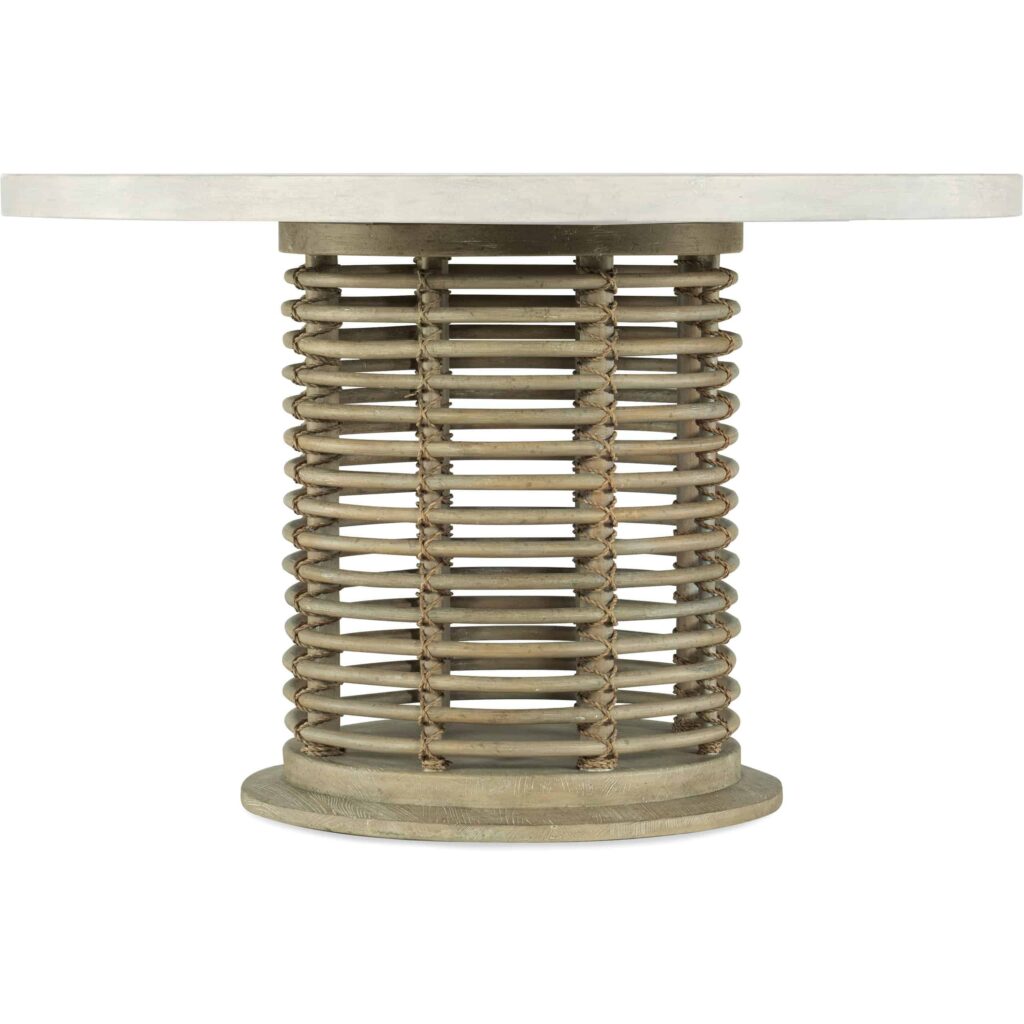 Surfrider 48in Rattan Round Dining Table - Image 4