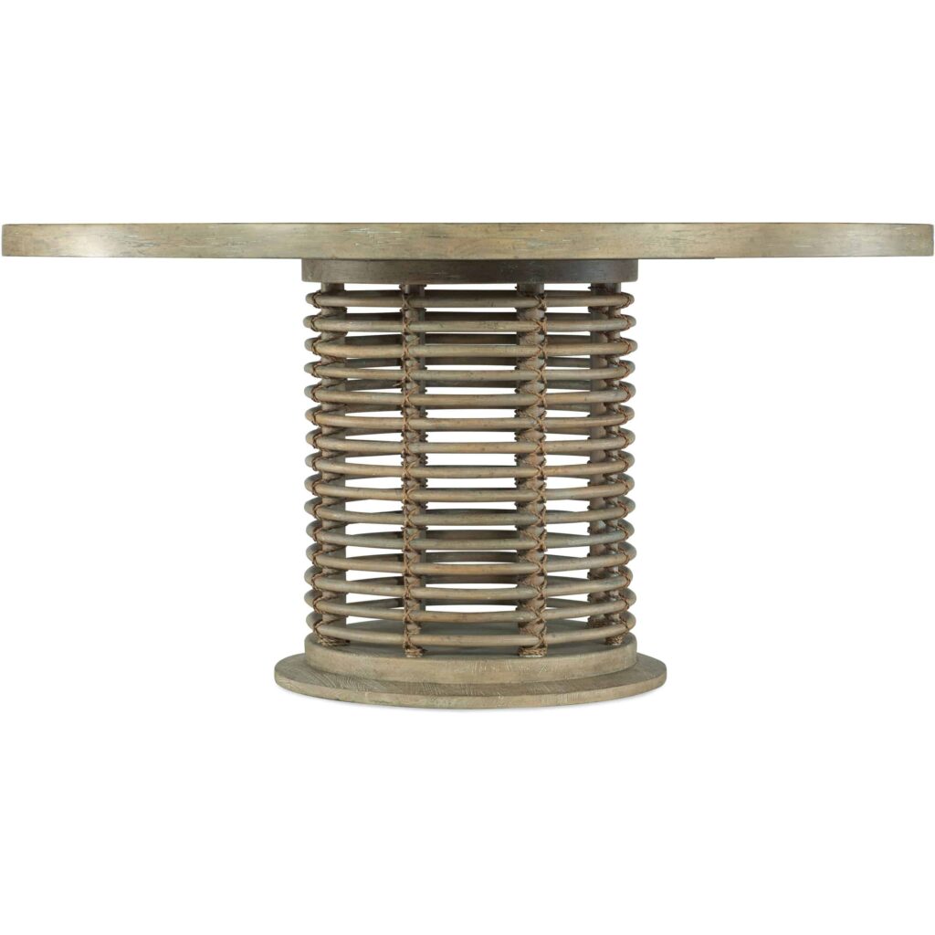 Surfrider 60in Rattan Round Dining Table