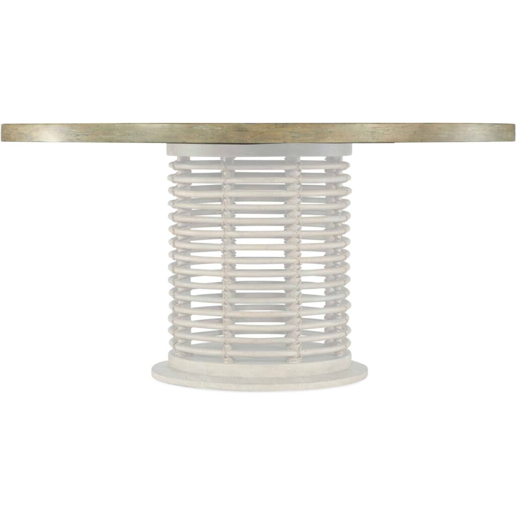 Surfrider 60in Rattan Round Dining Table - Image 5