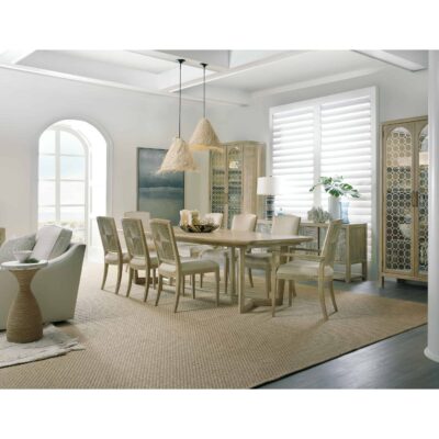 Surfrider Rectangle Dining Table w/2-18in leaves 6015-75217-80 6015 75217 401 411 906 80 room