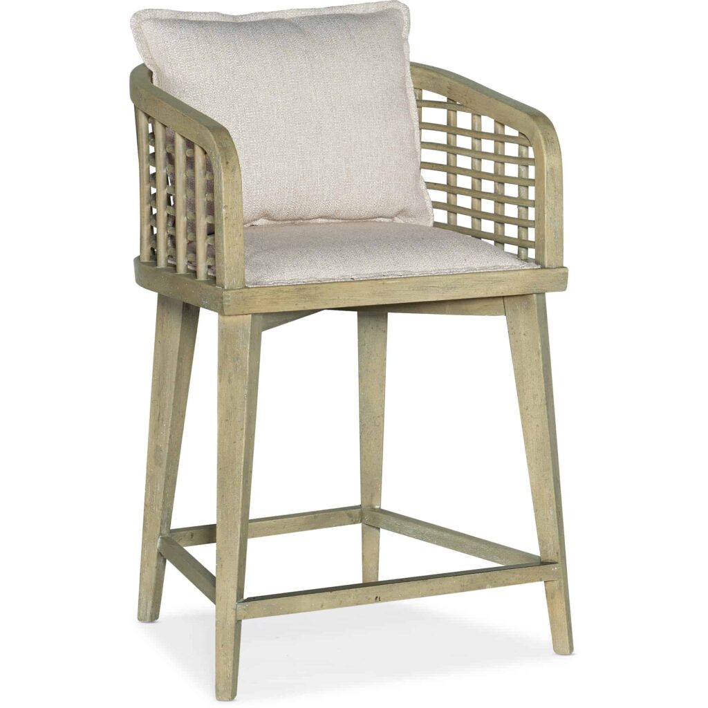 Surfrider Barrel Back Counter Stool