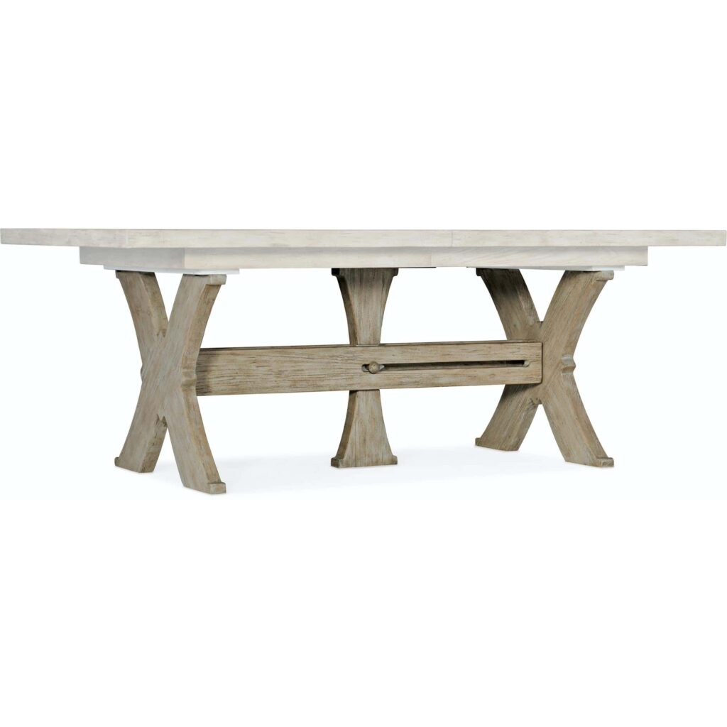 Alfresco Vittorio 80in Rectangle Dining Table w/ 2-22in Leaves - Image 6