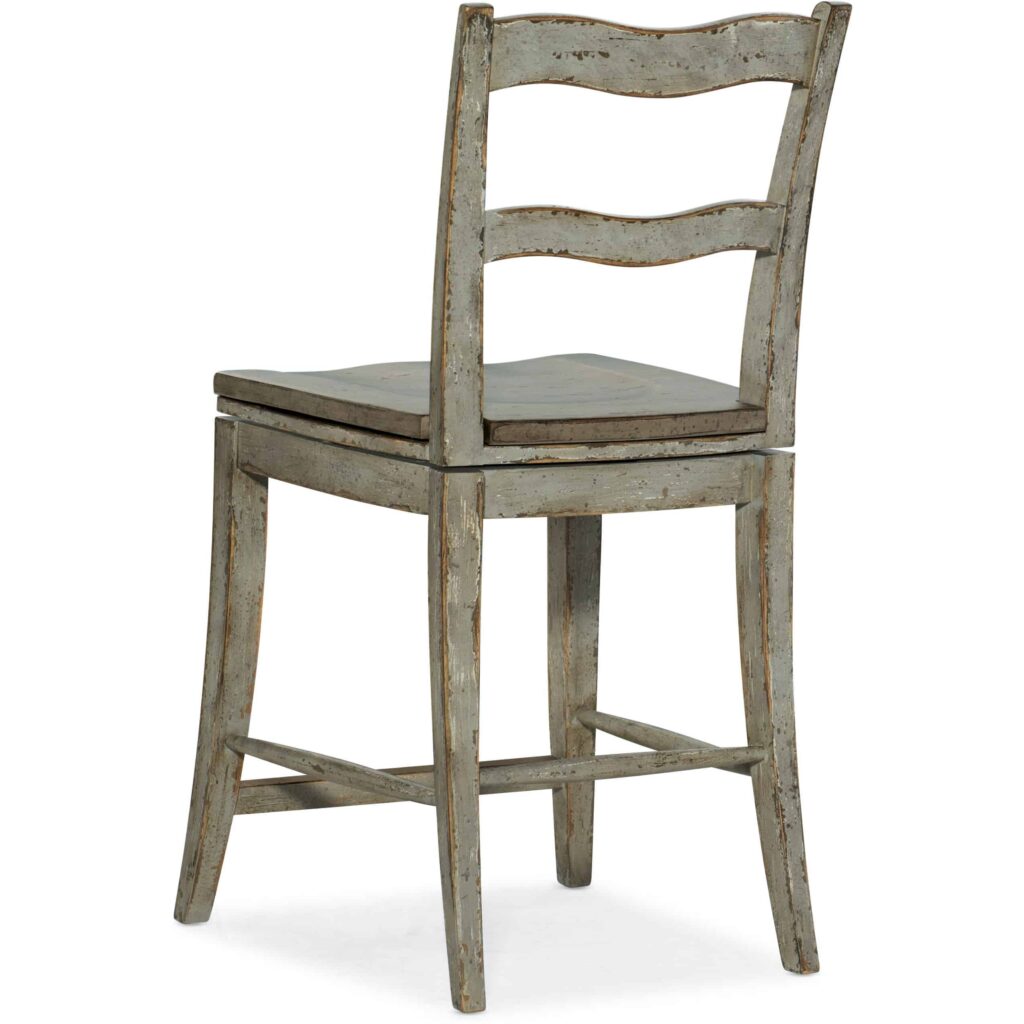 Alfresco La Riva Ladder Back Swivel Counter Stool - Image 2