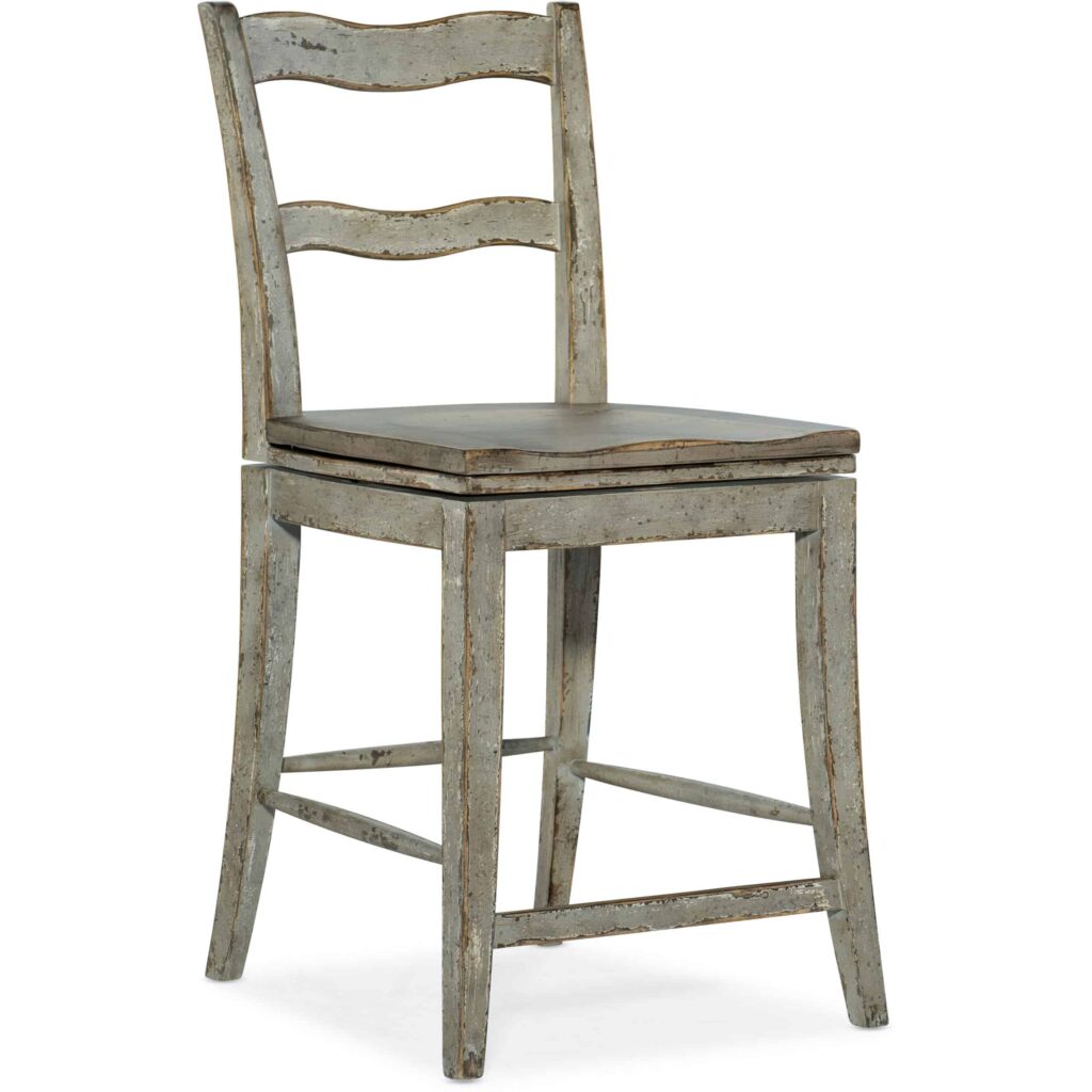 Alfresco La Riva Ladder Back Swivel Counter Stool