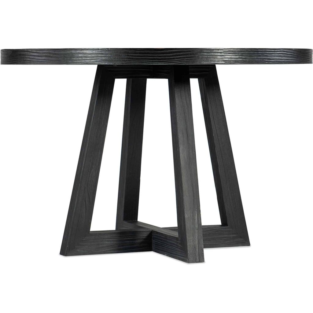 Chapman Shou Sugi Ban Petite Round Dining Table