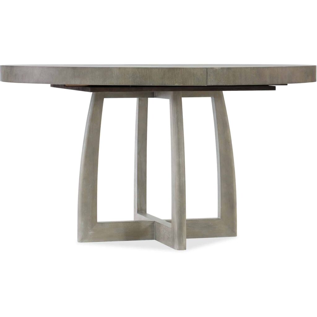 Affinity 48in Round Pedestal Dining Table with 1-18in Leaf