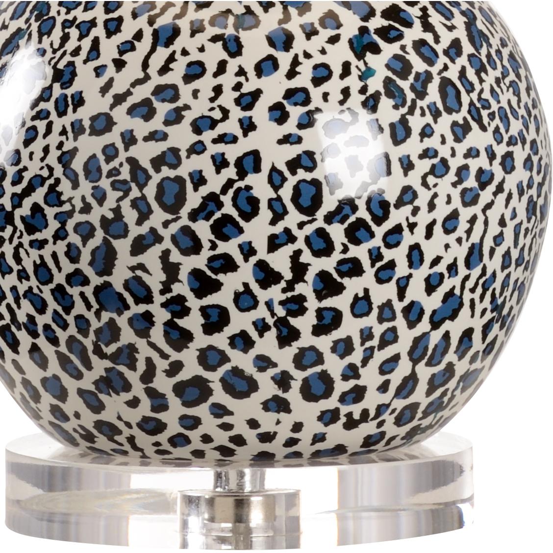 Snow Leopard Lamp - Blue 2 Snow Leopard Lamp - Blue - Image 2