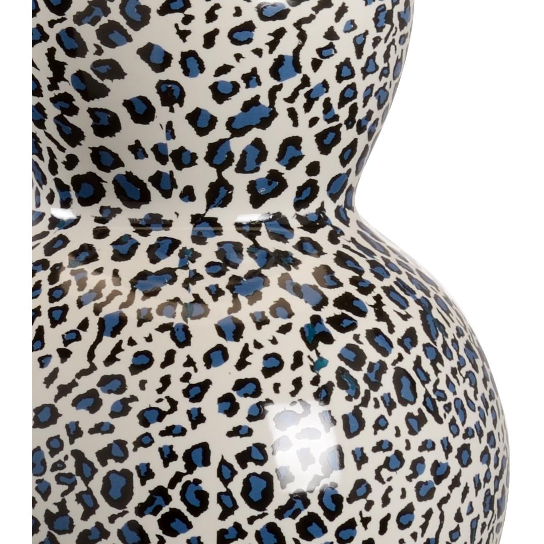 Snow Leopard Lamp - Blue 4 Snow Leopard Lamp - Blue - Image 4