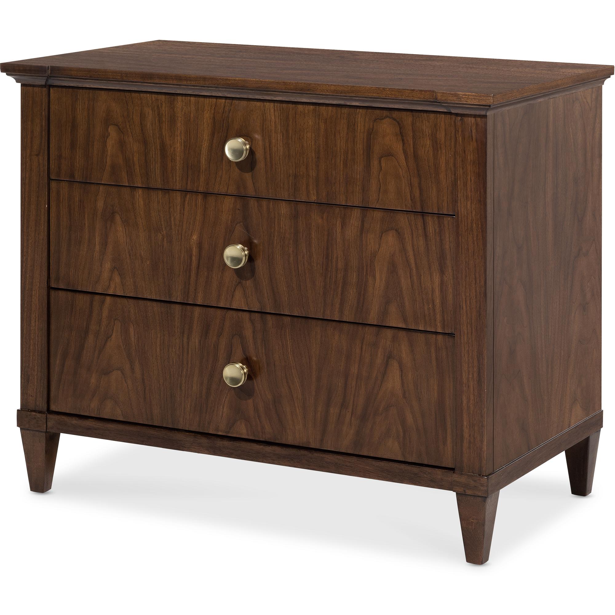 Archives Three-Drawer Nightstand 2 Archives Three-Drawer Nightstand - Image 2