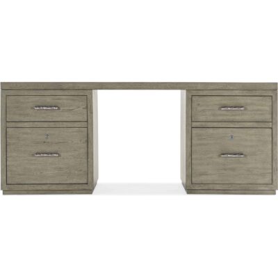 Linville Falls Desk - 72in Top-2 Small Files 6150-10904-85 6150 10904 85 straight silo