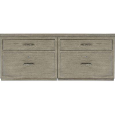 Linville Falls Credenza - 72in Top-2 Lateral Files 6150-10910-85 6150 10910 85 straight silo