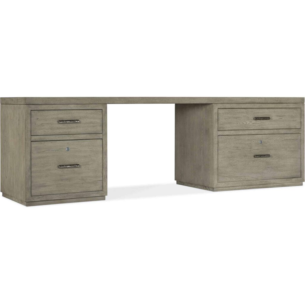 Linville Falls Desk - 96in Top-Small File and Lateral File