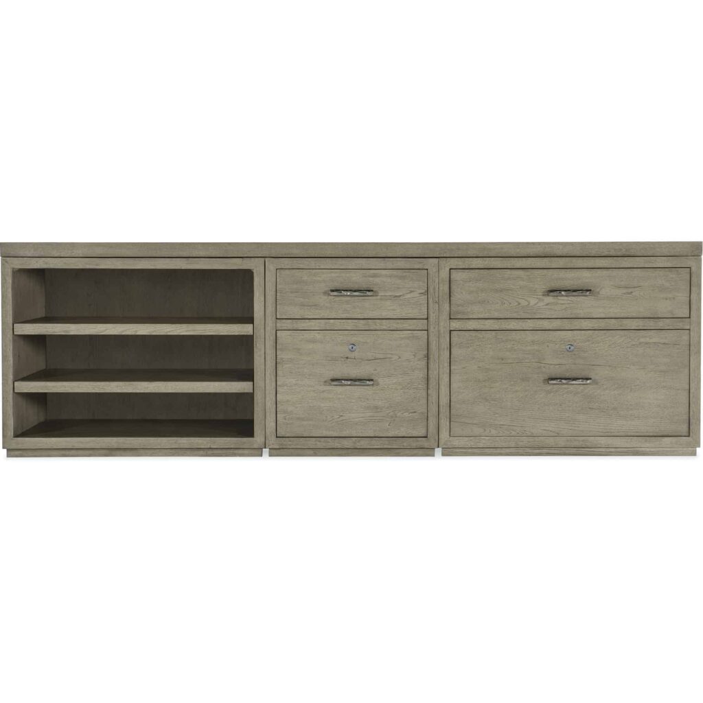 Linville Falls Credenza - 96in Top-Small File-Lateral File and Open - Image 3