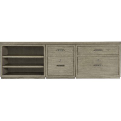 Linville Falls Credenza - 96in Top-Small File-Lateral File and Open 6150-10929-85 6150 10929 85 straight silo