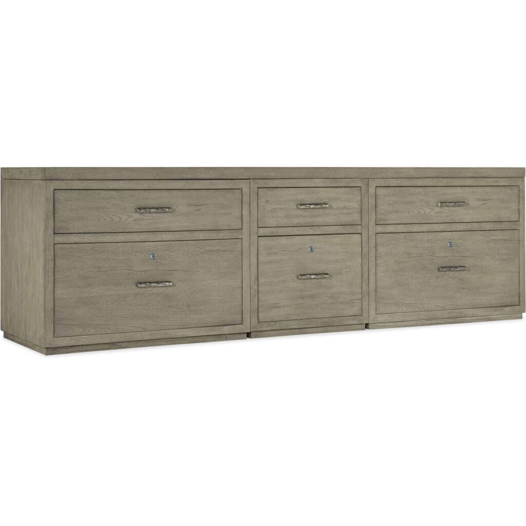 Linville Falls Credenza - 96in Top-Small File and 2 Lateral Files