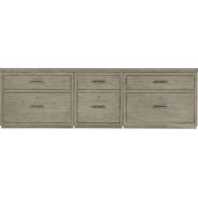 Linville Falls Credenza - 96in Top-Small File and 2 Lateral Files 6150-10931-85 6150 10931 85 straight silo