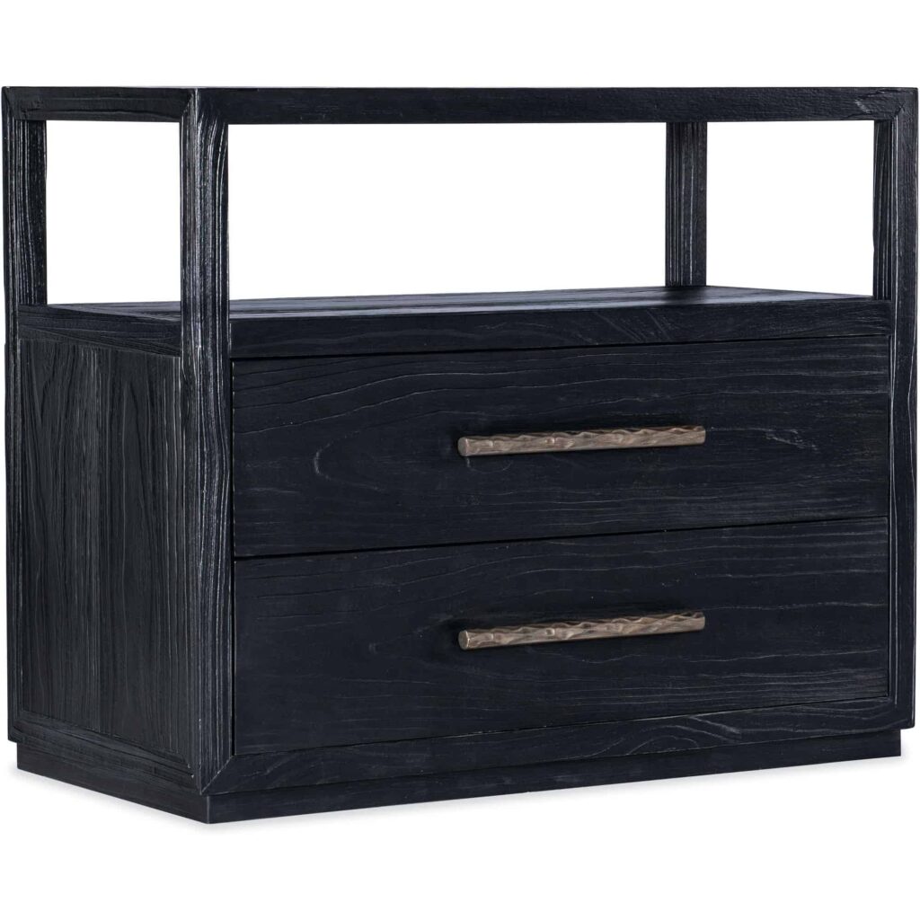 Linville Falls Shou Sugi Ban Two Drawer Nightstand