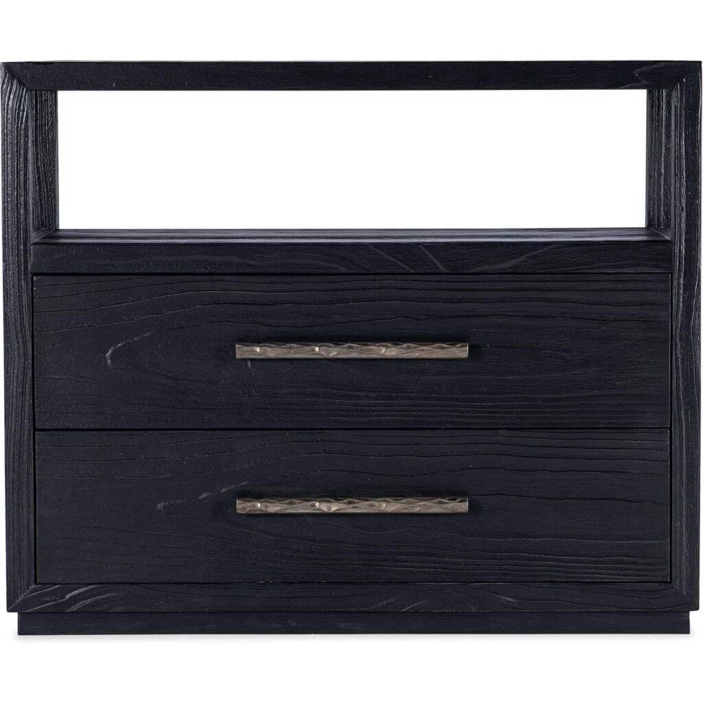 Linville Falls Shou Sugi Ban Two Drawer Nightstand - Image 2