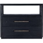 Linville Falls Shou Sugi Ban Two Drawer Nightstand 6 Linville Falls Shou Sugi Ban Two Drawer Nightstand 6150-90016-99 6150 90016 99 straight silo