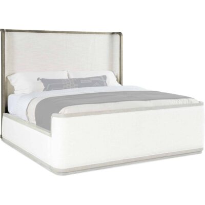 Linville Falls Boones Queen Upholstered Shelter Bed 6150-90450-85 6150 90451 85 silo