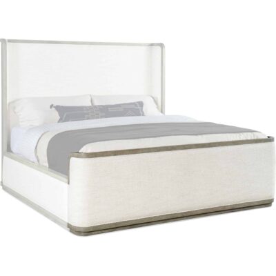 Linville Falls Boones Queen Upholstered Shelter Bed 6150-90450-85 6150 90452 85 silo