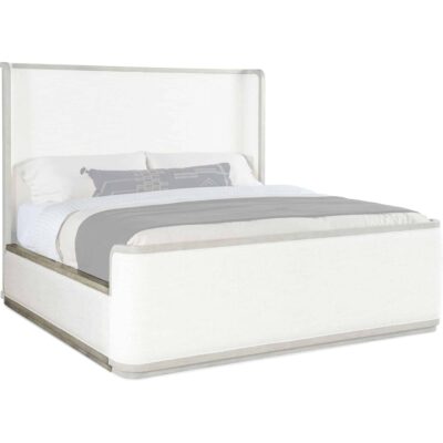 Linville Falls Boones King Upholstered Shelter Bed 6150-90466-85 6150 90453 85 silo