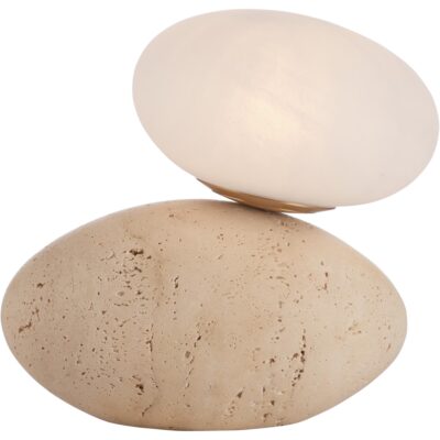 Aruna Lamp - Travertine
