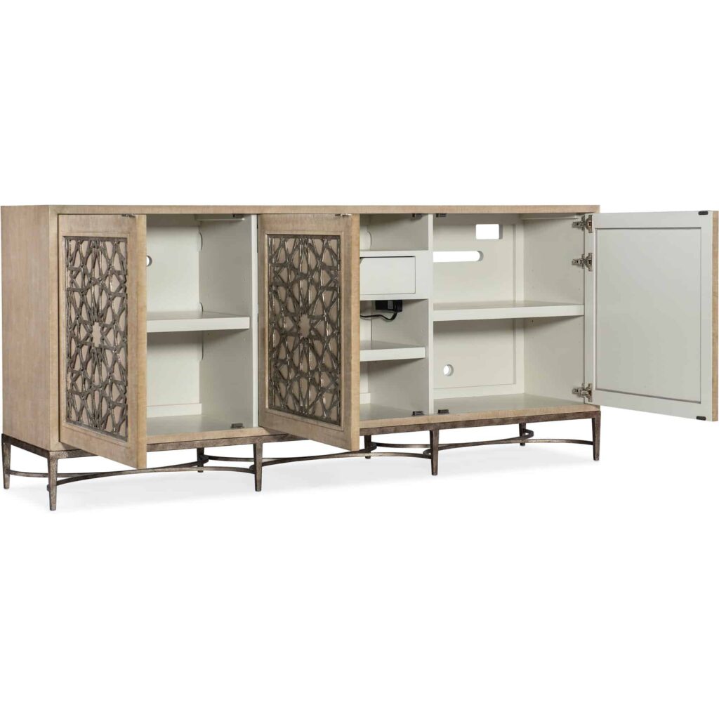 Melange Suzani Three Door Entertainment Console - Image 2