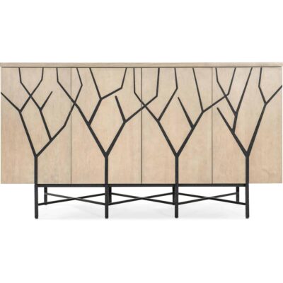 Melange Branched Four Door Entertainment Credenza 628-55042-05 628 55042 05 straight silo