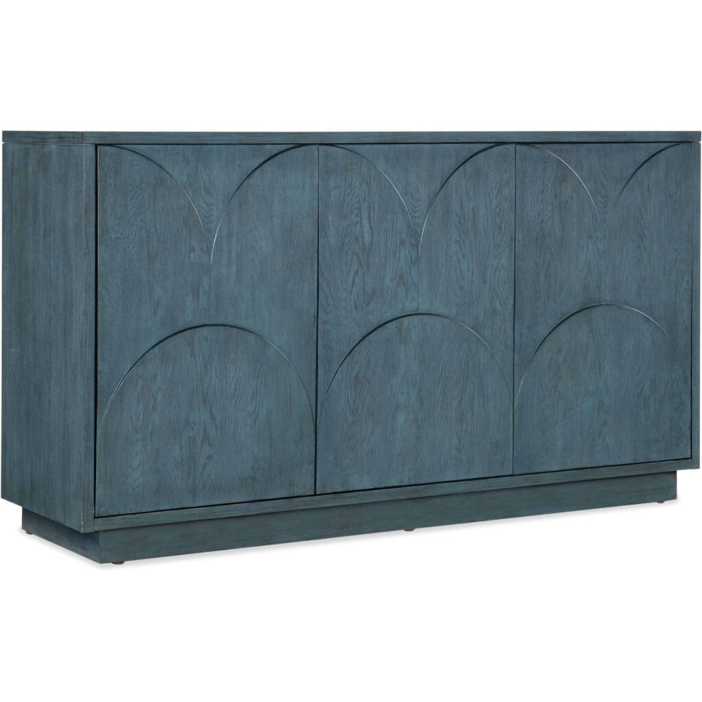 Melange Round Valley Three Door Entertainment Credenza