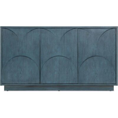 Melange Round Valley Three Door Entertainment Credenza 628-55052-45 628 55052 45 straight silo