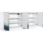 Melange Mediterranean Entertainment Credenza 6 Melange Mediterranean Entertainment Credenza 628-55064-02 628 55064 02 open silo