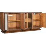 Melange Lloyds Leopard Entertainment Credenza 7 Melange Lloyds Leopard Entertainment Credenza 628-55071-89 628 55071 89 open silo
