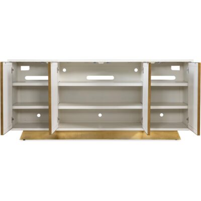 Melange Shelly Credenza 628-55103-02 628 55103 02 straight open silo