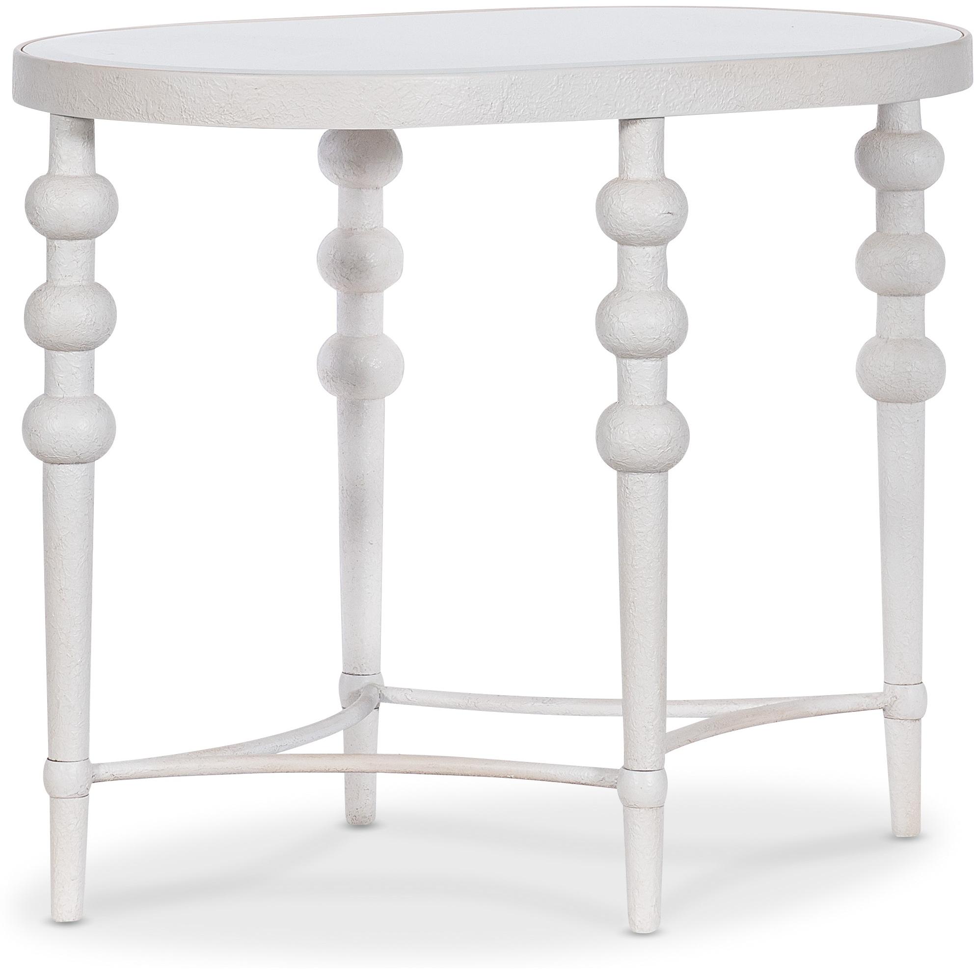 Melange On the Bright Side Oval End Table 628-80580-02 1 Melange On the Bright Side Oval End Table 628-80580-02