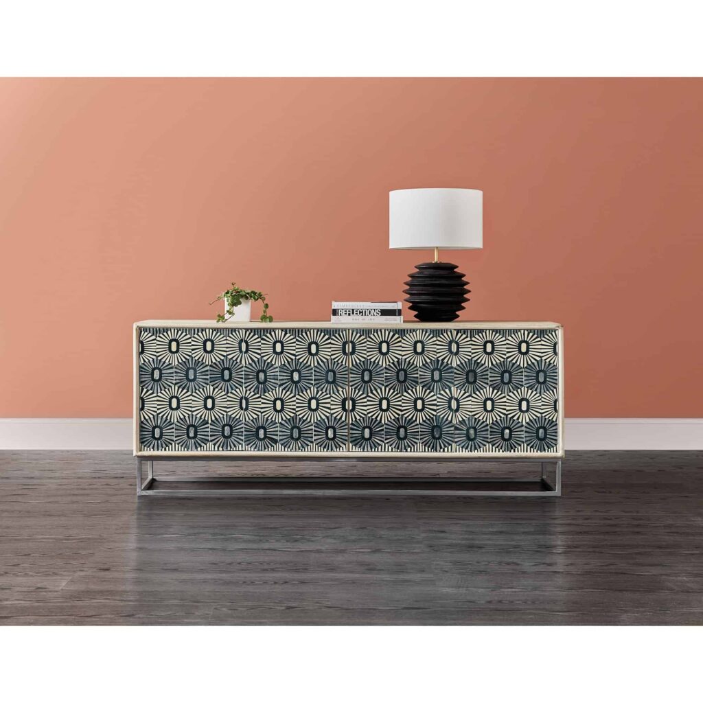 Melange 79.5'' Wide Mango Solid Wood Credenza - Image 4