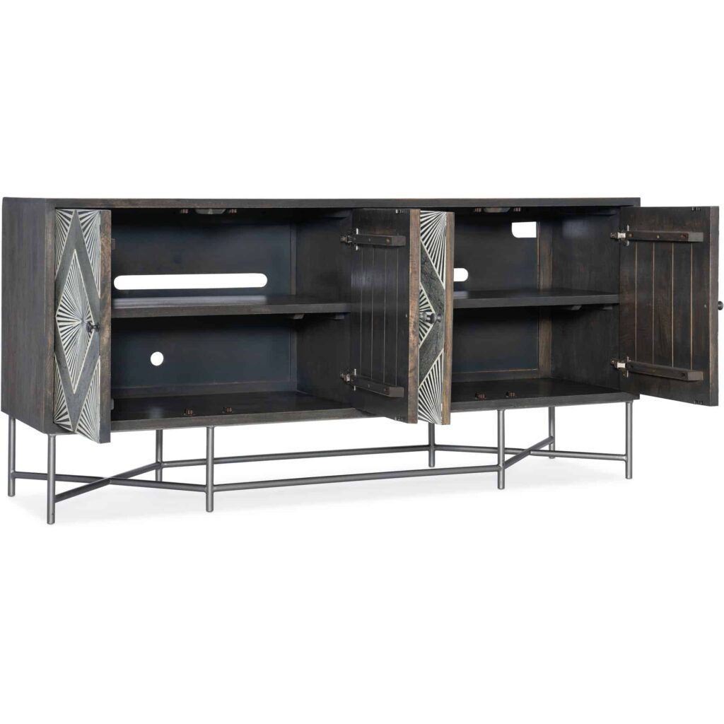 Melange Hawthorne Four Door Credenza - Image 3